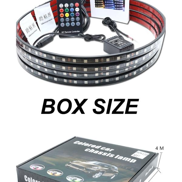 Colorful Voice Control Ambience Car Headlight Led Strip Decorative RF Rgb 5050