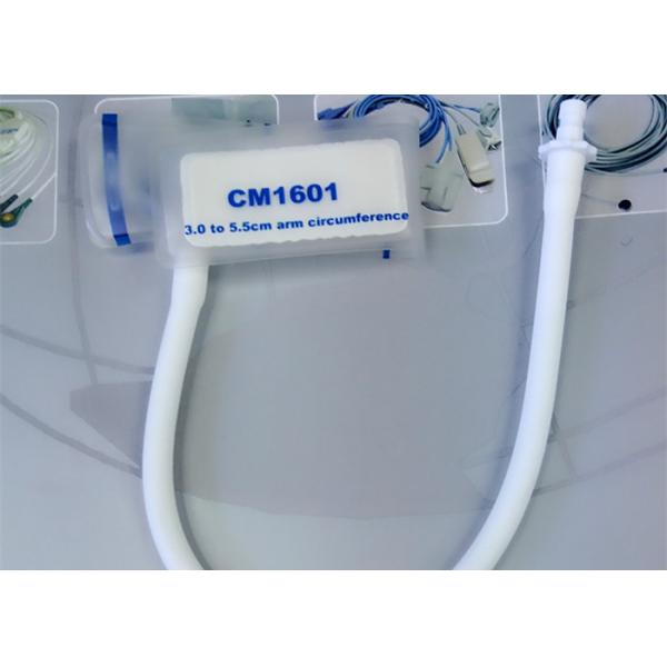 Disposable NIBP Single Tube Blood Pressure Cuff For Neonate With no Bladder