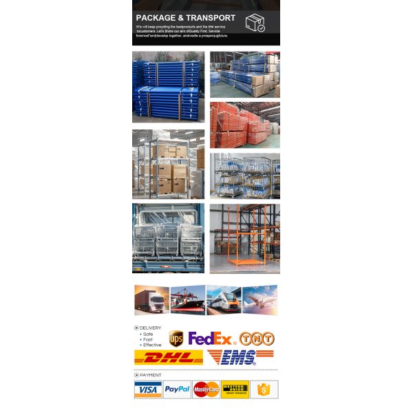 Custom Through-Type Drive-In Pallet Racking, Multi-Level Steel Industrial Storage with Special Design for a Wide Range of Applications