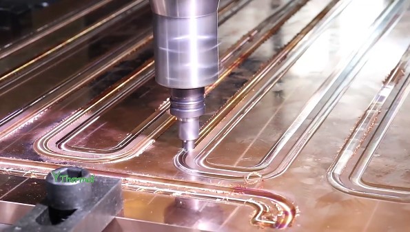 PC CPU Copper Liquid Cooling Radiator , Friction Stir Welded Liquid Cooling Plate