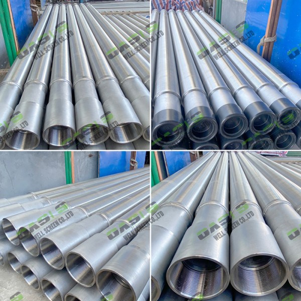 Stainless Steel Well Screen Featuring Dual Layer Design with Welded Wedge Wire Screen and Rugged Base Pipe for Enhanced Flow Efficiency