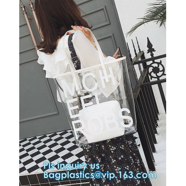 popular big handbags PVC printing women bag, Shoulder Bags Popular Women Beach Bags, shoulder designer luxury designer h