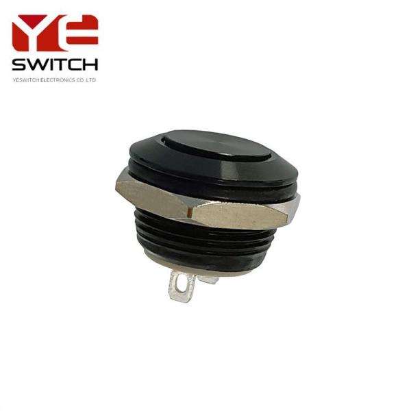12mm Automotive Metal Push Button Switch Waterproof Metal Emergency With LED