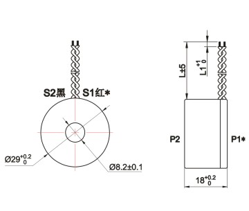 Ferrite Core 3 Phase Current Transformer , Blue Case 2.5mA DC Current Transformer
