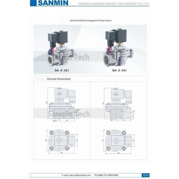 Sanmin QG - Y - 89S 102SA Double Diaphragm Submerged Electromagnetic Pulse Valve Dust Valve