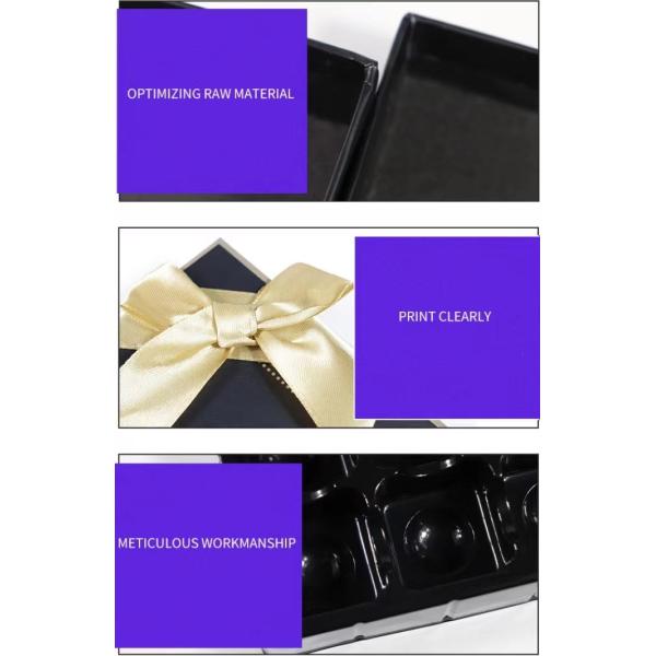 20.5*20.5*3.7cm Chocolate Dessert Cardboard Boxes Cupcake Pastry Boxes For Cookies