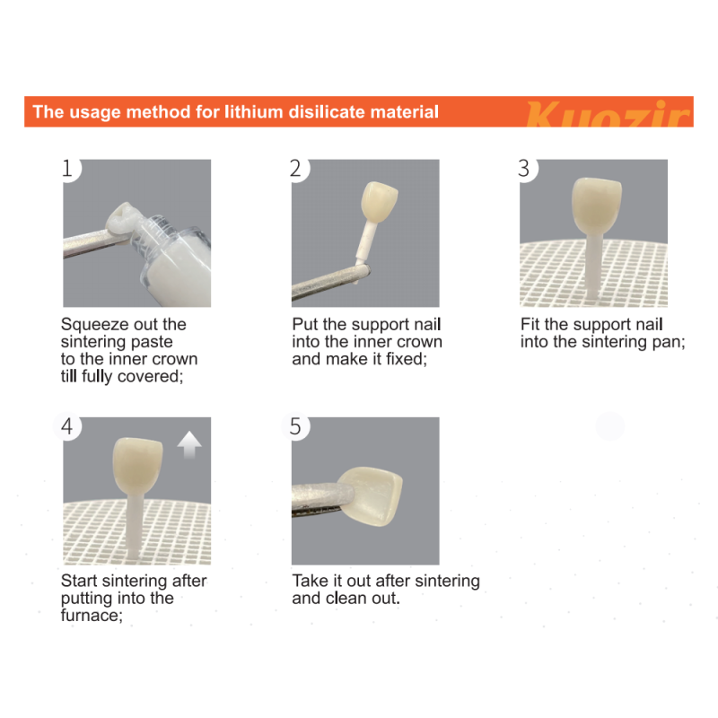 CAD CAM Compatible Firing Paste Dental Laboratory Zirconia Sintering Support Digital Workflow Integrated Medium