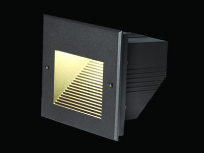 3W Horizontal Recessed LED Step Lights Outdoor , Soft Beam Light LED Stair Lights