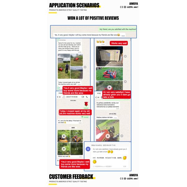 Zero Turn All Terrain 800/1200mm CE EPA Gasoline Engine 4-Stroke Cordless Remote Control Robot Rotary Blade Lawn Mower