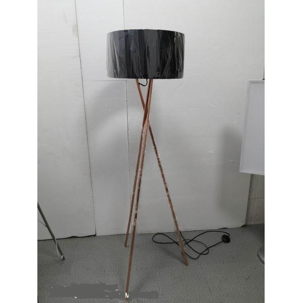 110V Simple Modern Table Lamp E27 60W Grey Wooden Tripod Floor Lamp