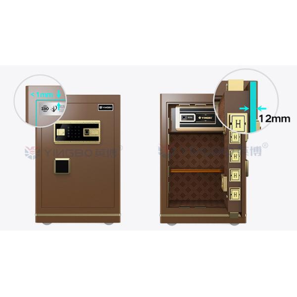 Dual Alarm Office Small Safe Box OEM H600mm Smart Fingerprint Lock
