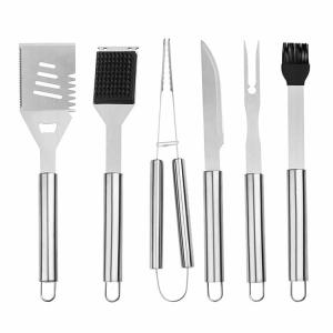 China 8pcs ISO9001 Stainless Steel BBQ Set 14.1 Inch Barbeque Utensil Sets on sale