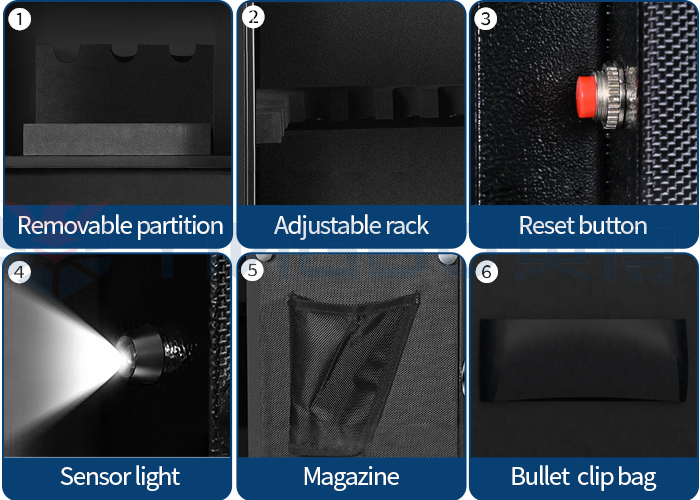 Small Fireproof Gun Safe 75 Mins Fireproof Rating Gun Safes Steel Fireproof Combination Safe