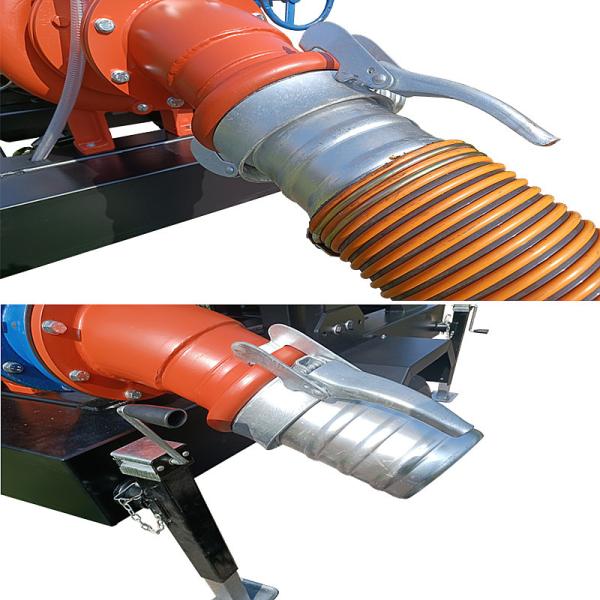 Mobile Water Pump Easy To Move Dry Priming Pump 6 Inches Diesel Water Pumps For Irrigation
