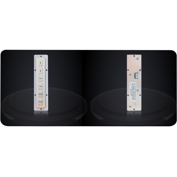 6 Keys Waterproof Metal ATM Keypad Stainless Steel Numeric Keypad