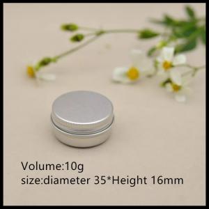 China 10g Aluminum Round Tin  Metal Cosmetic Container Jar 35*16mm on sale