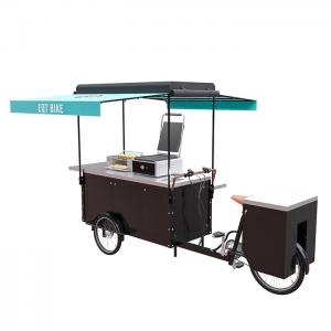 Buy cheap Steel Frame Bicycle Food Cart , Electric Hot Food Cart CE Certification product