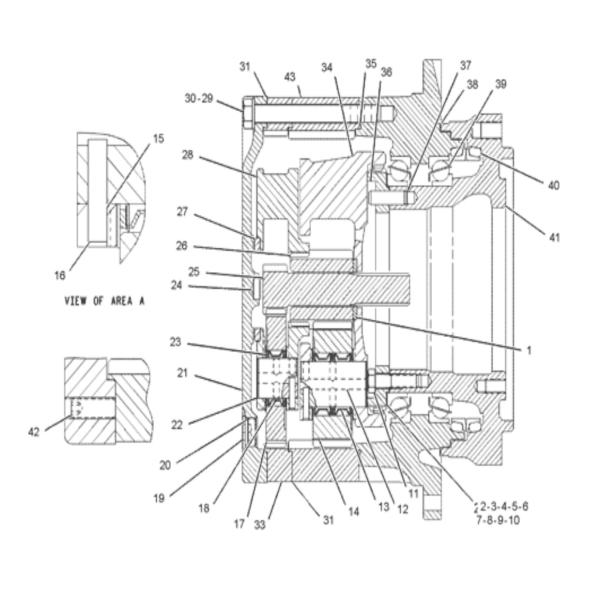 E320C 320C E320D Excavator Travel Gearbox