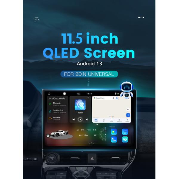 Advanced 11.5inch QELD Screen 2Din Car Stereo System Navigation Carplay Android13 Auto Full Fit 8 Core Autoradio Android Car Player