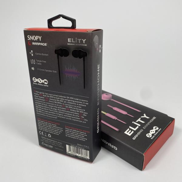 Art Paper Wireless Headset Airpods Packaging Box With Glossy Lamination Packaging