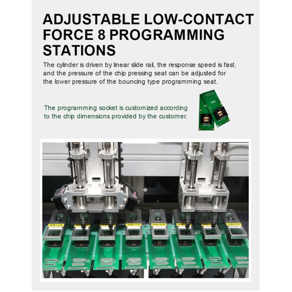 KA42-5000 High Speed Automatic Tape IC Programming Machine 5000UPH 4 Programming Stations SMT IC Burner