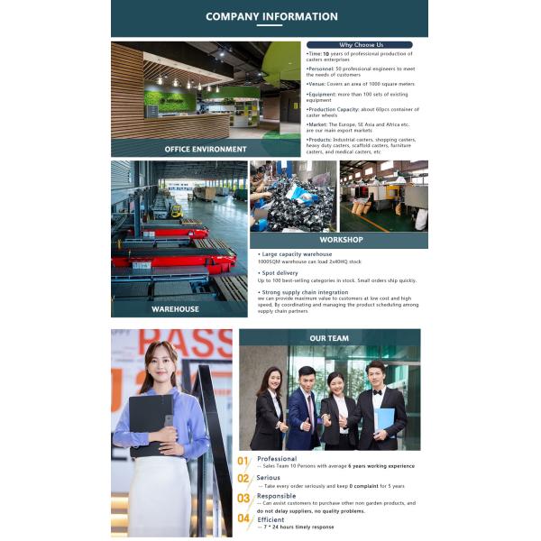 75mm 3inch Platform Trolley Furniture TPR Soft Grey Rubber Plate Swivel Caster Wheels