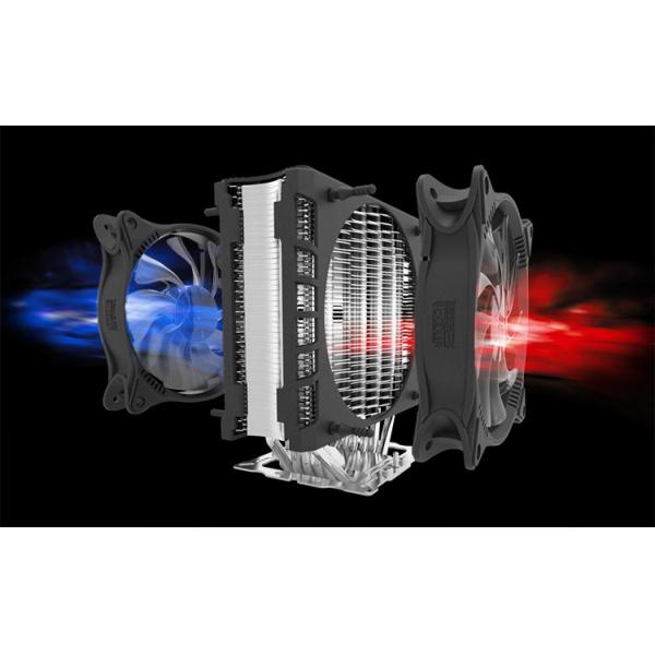 Small 8-Heat Pipe Aluminum-Copper PC Zipper Fin CPU Cooler For Efficient Temperature Control