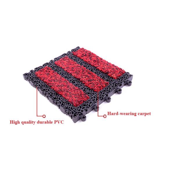 20x20 Modular Anti Slip PVC Floor Mat Recessed Entrance Mats Commercial 16MM Thick