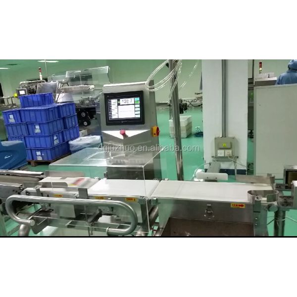 Robust Box Packaging Conveyor Checkweigher Automatic Rejector Integrated System JZ-W3kg