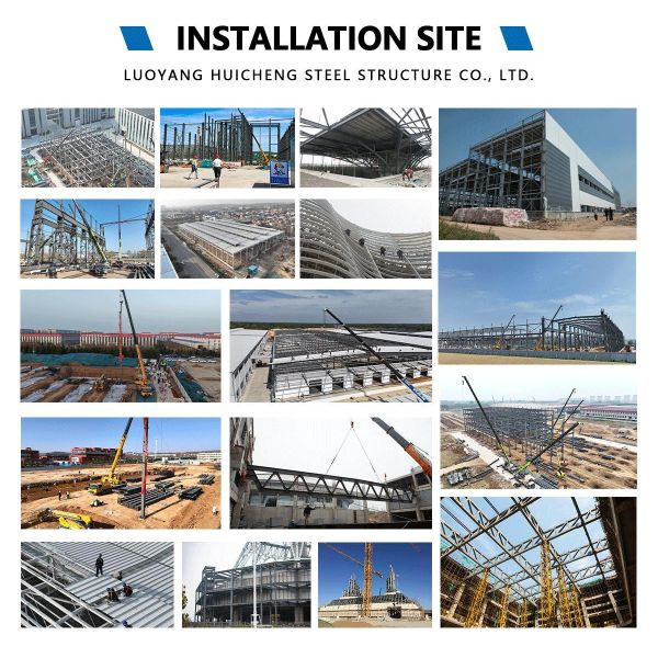 Heavy-duty steel structure construction details and assembly