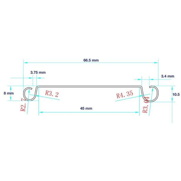 High Speed 0.8-1.5mm Galvanized Steel Roll Forming Equipment For Smoke Fire Damper Blade