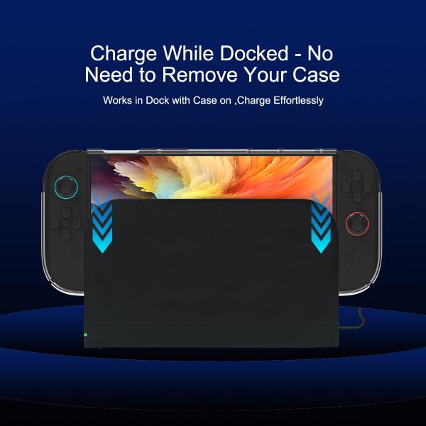 Durable Colorful PC Case for Nintendo Switch 2 Transparent Hard Shell Cover with Scratch Resistance