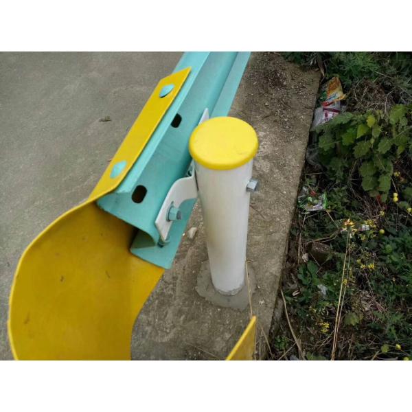 Road Traffic Safety Galvanized Metal Round Newel Post for Highway Guardrail Post