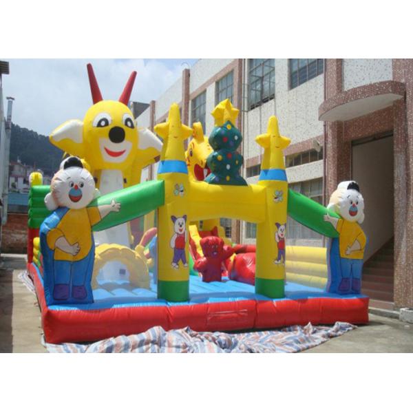 Customized Cartoon Inflatable Toddler Playground With Durable PVC Tarpaulin