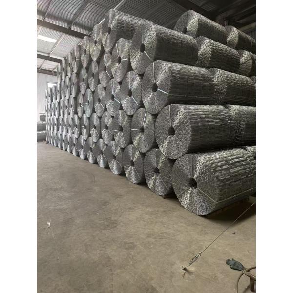 140m 280m Concrete Weight Coating Mesh Six Lines Galvanized Wire For Protection