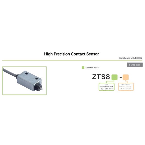 Original Japan CNC Machine Tools ZTS8 Contact Sensor Non-contact Measurement Detector Cast Zinc Alloy Limit Switch
