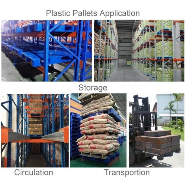 Stackable HDPE Plastic Pallets Heavy Duty Plastic Storage Pallets Color Customized