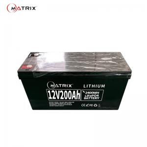 China LFP Rechargeable Battery 12v 200ah Lifepo4 / Built In BMS on sale