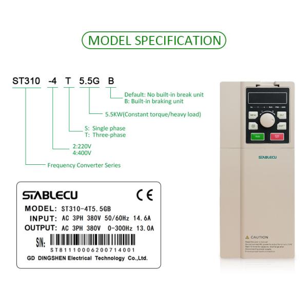 380V 5.5KW Vector Frequency Inverter For Mechanical Equipment
