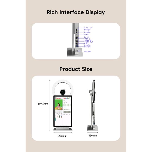 All-In-One 15.6 Inch Interactive Screen for TikTok Facebook Live Streaming Broadcasting Portable Service Equipment