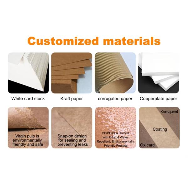 Gold Foil Printed Fast Food Boxes for Fried Chicken and French Fries Catering