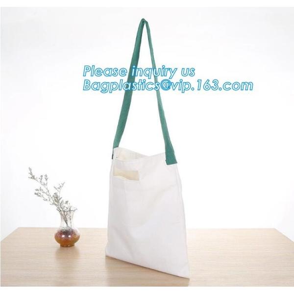 Fashion zipper shoulder bag heavy duty canvas tote bag shopping canvas bag with PP webbing strap bagease bagplastics pac