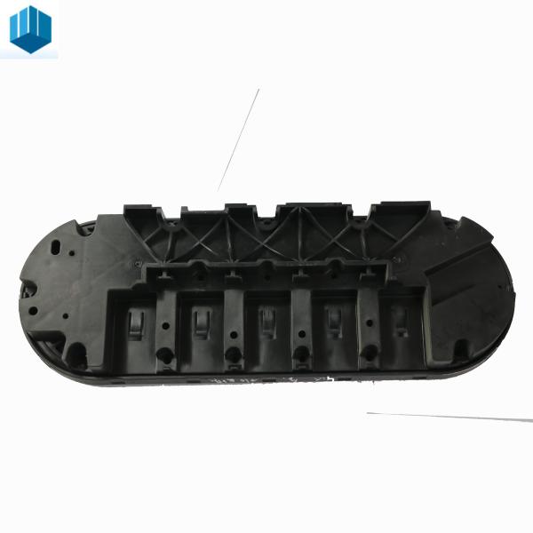 PP Custom Plastic Enclosures Oval Black Bottom Case