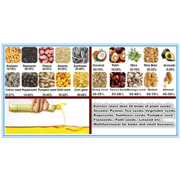Daohang 750W Oil Screw Press Machine , 20kg/Hr Castor Oil Press Machine
