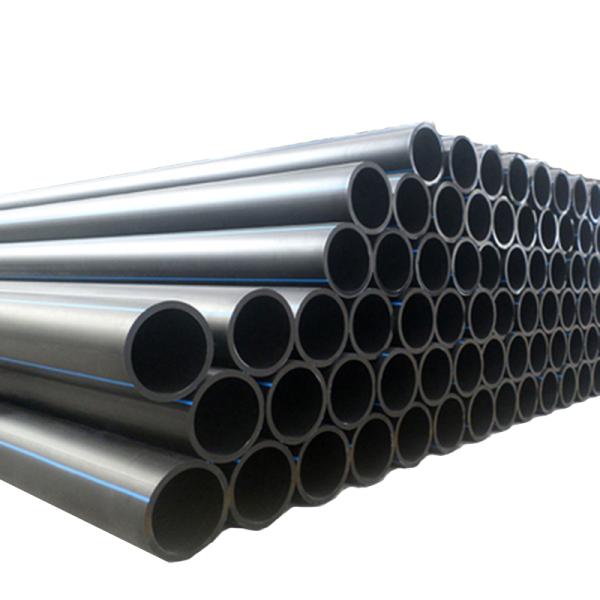 Black PE Water Supply Plastic Pipe HDPE Culvert For Irrigation