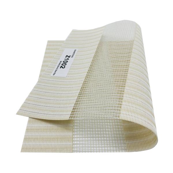 Double Layer Fire Proof 5% Openness Roller Blinds Shades Electric Motorized Zebra Fabrics For Windows