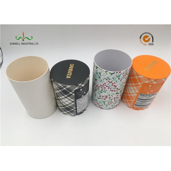 Art Paper Cylinder Packaging Box , T - Shirt Tube Packaging For Clothing Packaging