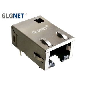 Integrated Transformer Magnetic Ethernet Connector 1 X 1 Port Latch Down 1000
