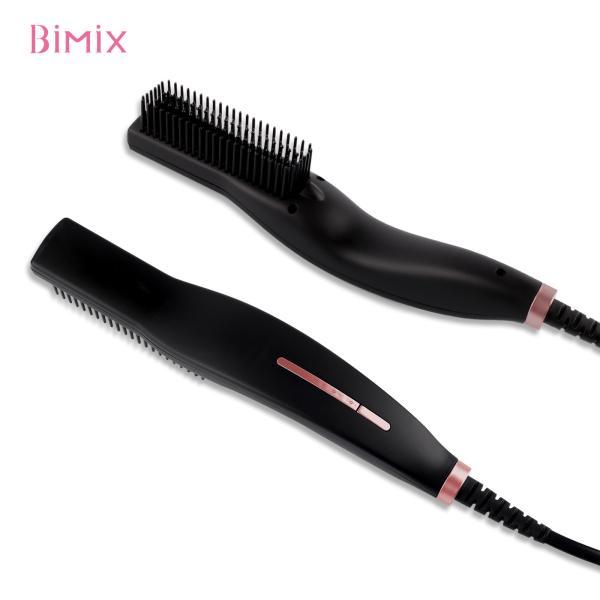 Black PTC Heating 4 Temperatures Ceramic Beard Brush