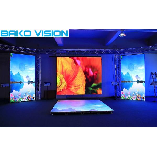 1100 Nits Indoor Fixed LED Display P3.91 P4.81 High Resolution For Wedding / Stage